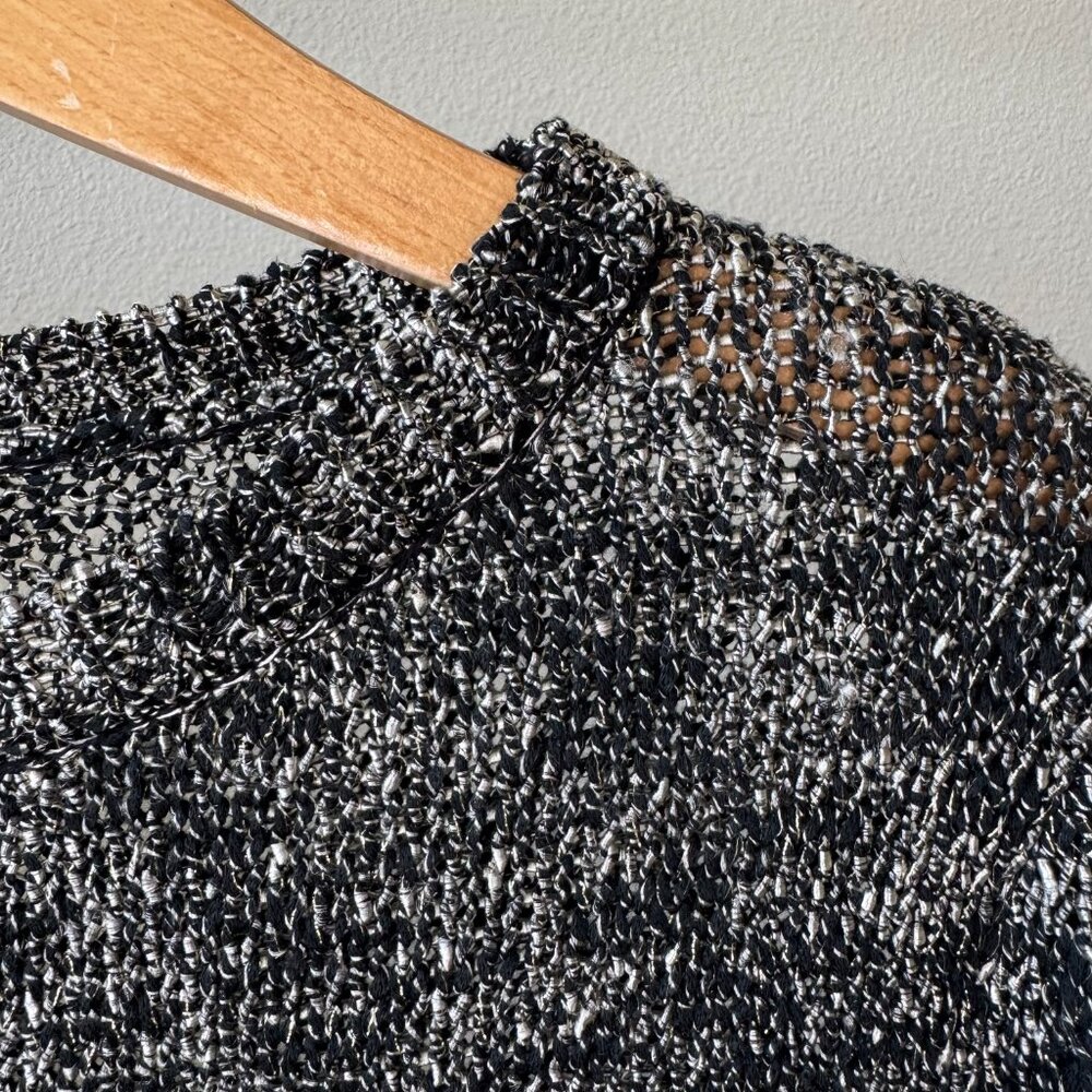 Alice + Olivia XS Sweater • Metallic Loose Knit • Luxury $295 • Soft & Versatile